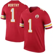 Red Men's Xavier Worthy Kansas City Chiefs Legend Color Rush Jersey