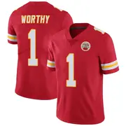 Red Men's Xavier Worthy Kansas City Chiefs Limited Team Color Vapor Untouchable Jersey