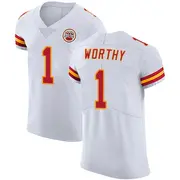 White Men's Xavier Worthy Kansas City Chiefs Elite Vapor Untouchable Jersey